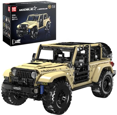 Mould King 13184 Technik Ferngesteuert Offroad Klemmbausteine Geländewagen Bausteine Offroader-Fahrzeug Mit Motor für 14+ Erwachsene und Kinder (3621 Teile)