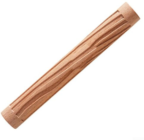 Mattarello in legno goffrato, con motivo floreale inciso, strumento fai da te 3D rullo in legno per impastare biscotti decorativi (alberi e alberi)