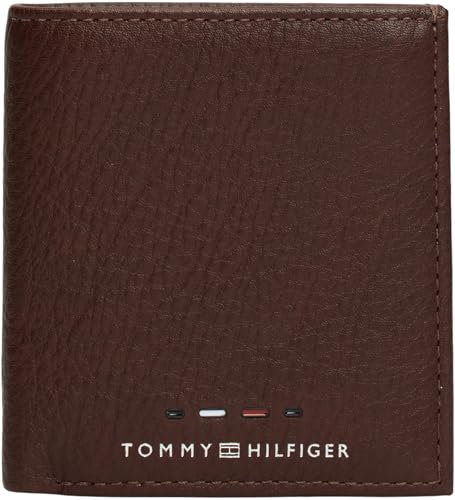 Tommy Hilfiger TH PREMIUM TRIFOLD Zweifach Faltbrieftasche Herren, Braun (Cognac), OS