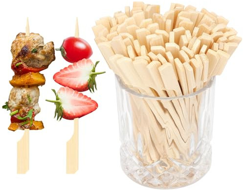 Bamboo Sticks,Cocktail Sticks,Bamboo Skewers 12cm 100pcs,Tooth Picks Sticks Wood,Food Picks,Cocktail Accessories,Wooden Skewers,Kebab Skewers,BBQ Skewers,Burger Sticks,Chicken Fruit Skewers
