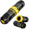 PEBA Connettore per cavi impermeabile a 3 poli, IP68, connettore per cavi impermeabile, connettore rapido con spina e presa per 4-12 mm, morsetto di collegamento con leva, nero