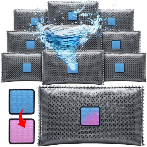 Timgle 10 Stück 100 g wiederaufladbare Trockenmittel-Packungen zur Aufbewahrung von Kieselgel-Paketen, trockene Feuchtigkeitsabsorber, wiederverwendbare Trockenmittel, Auto-Luftentfeuchter, Tasche für