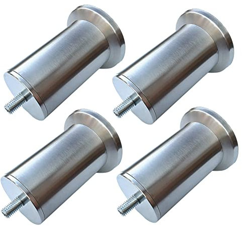 Tischbeine, 4 Stück, Möbelbeine aus Edelstahl, M10-Schraube, Schrankbeine, Tisch-, Bett-, Schrankfüße, Metall, verstellbare Tischbeine, für Schreibtischfüße, Zuhause, Büro, Küche, Hardware-Z
