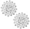 AHANDMAKER 2 STÜCK Kristall Strass Blume Brosche Anstecknadel Elegante Schmucknadeln Für Braut Hochzeit Corsage Brosche Anstecknadel Für Frauen Anzug Pullover Bouquet Broschen Kit