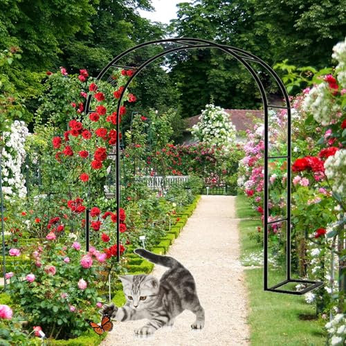 Rosenbogen, Gartenbogen, Spalier für Kletterpflanzen, Hochzeitsbögen im Freien für Zeremonien, Breite 80 cm, 120 cm, 140 cm, 180 cm, 200 cm, 240 cm, 260 cm, 280 cm, 300 cm, 350 cm, Pergola-L