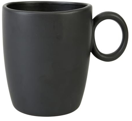 GENEVIEVE LETHU 536545 Mug 36 cl en Grès - Collection RONDO - Coloris Noir mat