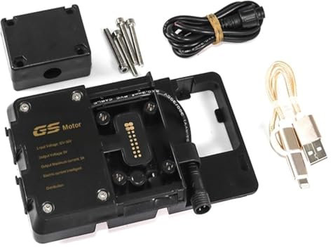 RINKTEEA Motorrad-Navigationshalterung Für H&Arley Für Pan Amerika 1250 S PA1250 PA 1250S PA1250 2021 2022-Wireless Ladegerät USB Handy Halter GPS Navigation Halterung(USB Charging)