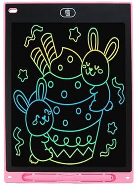 LCD Writing Tablet 8.5 Inch - Erasable Notepad for Notes, Sketches, and Doodles, Great for On-the-Go (Pink)