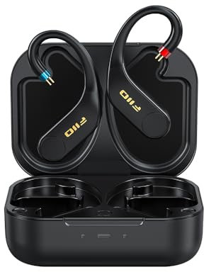 FiiO UTWS5 2025 True Wireless Bluetooth Earbuds Hook & Headphone Amp for IEMs, AK4332 DAC, Hi-Res 96kHz/24bit LDAC -MMCX/0.78 2pins Connector, 10-Band PEQ, 20H Battery Life (0.78 2pins)