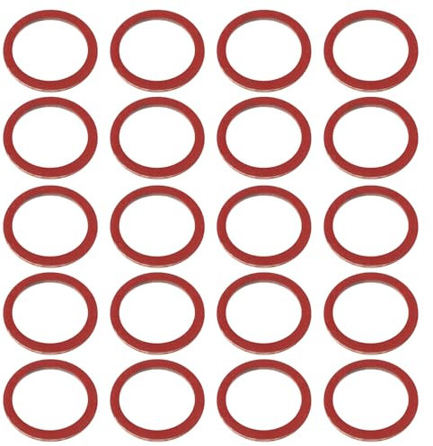 VGOL 100pcs 1/2 Inch Red Fiber Washers Sealing Washer for Service Valve Tap Connector Plumbing Connections Water Valve 19x15.3x1.5mm