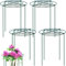 4 Stück Pfingstrosen Halterung/Pflanzringe Rund (25cm Ø x 40cm H) – Stabile Grüne Metall-Staudenhalter mit 4 Beinen – Pflanzenstützen für Pfingstrose, Rose – Rostfrei & Wetterfest