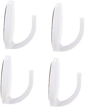 IMIKEYA 4 Stück Magnetische Haken Weiß Rostfreie Küchenkühlschrank Aufhänger Langlebige Und Kreative Türhaken Ohne Bohren Glatte Oberfläche Vielseitig Für Gefrierschrank Und Zuhause