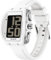 findtime Montre numérique parlante pour homme - Facile à lire - Grand cadran - Étanche - Sport extérieur - Tendance - Électronique - Pour personnes âgées - Avec chronomètre LED et alarme, blanc