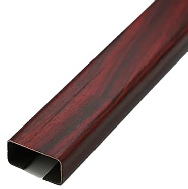 Selbstklebender Kabelkanal, Kabelkanal-Drahtabdeckung for Wand und Boden, 2er-Pack, je 1 m, mehrfarbig, mehrere Größen (Rot, 80 x 40)(Reddish Brown,80 * 40)