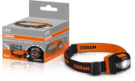 Osram HEAD TORCH 87 ESSENTIAL, 87 lm, 4 Leuchtmodi, elastisches Kopfband