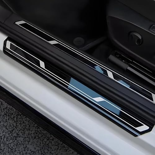 AIBINGBH Protezioni per Battitacco per VW Golf 8 8.5 2020-2024 2025, Adesivi di Protezione per I Bordi delle Portiere Dell'auto Protezione AntiGraffio per Le Portiere Dell'auto, 4 Pezzi,B