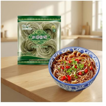 MAFUSE Handcrafted Sweet Potato Vermicelli – Gluten-Free, Low-Carb, Non-GMO Starch Noodles. Ideal for Mixed Vegetable Dishes, Hot Pot, Stir-Fries, Soups, and Hot & Sour Noodles (250g).