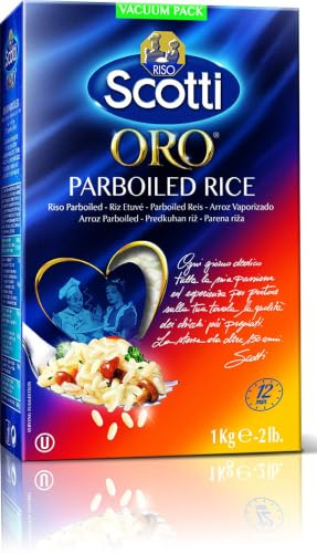Riso Scotti Oro Classic Reis - Parboiled Reis für Risottos und Salate, Risotto Reis fertig in 12 Minuten, 1 kg