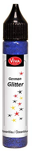 Viva Decor German Glitter Glue Pen - Ocean Blue