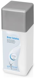 SpaTime by BAYROL 20g Brom Tabletten Whirlpool 0,8 kg - Whirlpool Wasserpflege mit Brom - geruchsarme Wasserdesinfektion mit Dauerwirkung - langsam und rückstandsfrei löslich - Whirlpool Desinfektion