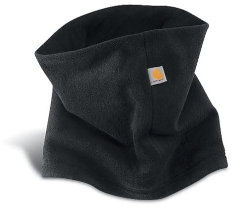 Carhartt Men's A204 Fleece Neck Gaiter - Black One Size Fits All
