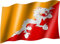 sportfanshop24 Flagge/Fahne Bhutan mit Drache Staatsflagge/Landesflagge/Hissflagge mit Ösen 150x90 cm, sehr Gute Qualität