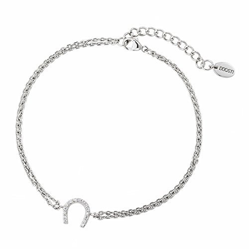 DOOSTI Damen Armband Hufeisen 925 Silber rhodiniert
