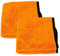 Liquid Elements – Auto Trockentuch Orange Baby 800 GSM 40 x 60 cm – weiches Mikrofasertuch zur Autopflege – extrem saugstark, fusselfrei & lackschonend (2 Stück)