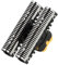 vhbw Klingenblock kompatibel mit Braun ContourX 5643, 5644, 5645, 5646, 5647, 5649, 5652, 5751, 5757 Rasierer Schwarz Silber
