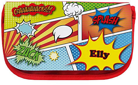 Kosmetiktasche mit Namen Elly und Comic-Motiv | Schminktasche | Viele Vornamen zur Auswahl