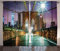 ABAKUHAUS New York Rustikaler Gardine, Brücke amerikanisch, Schlafzimmer Kräuselband Vorhang mit Schlaufen und Haken, 280 x 260 cm, Lila
