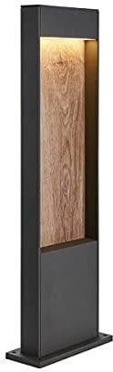 SLV LED Außenleuchte FLATT 65 | Design Außenstandleuchte, Außenbeleuchtung, Outdoor LED Wege-Leuchte, Pollerleuchte, Stehleuchte Garten-Lampe, Gartenbeleuchtung | CCT Switch (3000K/4000K), 400lm, 9,7W