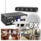 Fenton Soundsystem 4 Zonen mit Bluetooth und 8 Lautsprechern für Restaurant, Shop, etc.