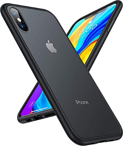 TORRAS Extrem Sturzfest iPhone XS Hülle/iPhone X Hülle (Schutz nach Militärstandard) Unzerstörbare Schutzhülle Starke Stoßfestigkeit Kratzfest Hülle Guardian - Schwarz