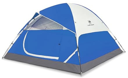 CAMEL CROWN 3/4 Person Camping Dome Tent with Automatic Waterproof Pop up Hiking Tents,Spacious, Lightweight Portable Backpacking Tent for Outdoor Camping/Hiking