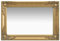 vidaXL Wandspiegel im Barock-Stil Antik mit Montagehaken Dekospiegel Hängespiegel Badspiegel Spiegel Flurspiegel Garderobe 60x40cm Golden