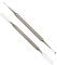 Makeup Spatula-Osinee 2PCS Professional Stainless Steel Cosmetic Makeup Spatulas & Stirring Rod Tools & Scoop Spoon for Eyeshadow, Nail Polish, Skin Wax, Foundations