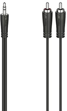 Hama Audiokabel, Klinkenstecker 3,5mm - 2x Cinch Stecker, Stereo, 0,75m