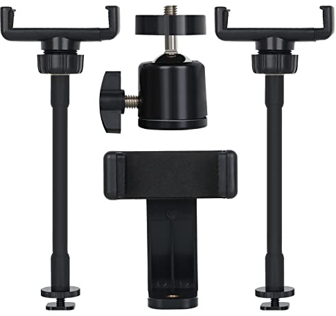 Hot Shoe Mount Adapter, 18 inch Ring Light Accessories, 1/4 Mini Ball Head Ring Light Adapter for Cameras, Camcorders, Smartphone, Gopro, LED Video Light