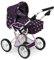 Bayer Chic 2000 - Puppenwagen Leni, 2in1 Kombipuppenwagen mit herausnehmbarer Tragetasche, Stars, lila