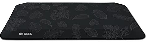 aeris Muvmat Anti Ermüdungsmatte für Stehtische – Ergonomische 2-Zonen Schreibtisch Stehmatte für gesundes Stehen – strapazierfähige Arbeitsplatzmatte Bezug Leaf Art
