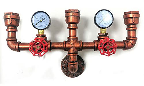 Retro Industrie Wasserrohr Lampenfassung Lampensockel Halter Wandlampe St64 Metall Cafe Bar Steampunk Lampe für Loft Cafe Bar