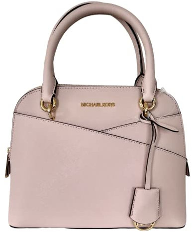 Michael Kors Jet Set Medium Logo Dome Satchel (Powder Blush)