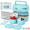 bumpli® Brotdose Kinder mit Fächern inkl. GRATIS Namensticker - 100% BPA-Frei - Bento Box Kinder, Brotbox für Mädchen & Jungen, Snackbox, Perfekt für Schule, Kindergarten & Ausflüge