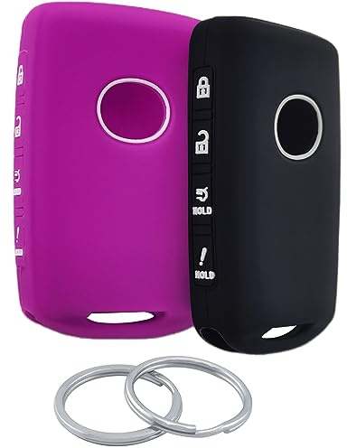 RUNZUIE Smart-Fernbedienung aus Silikon, 4 Tasten, kompatibel mit Mazda 3, 6, CX-30, CX-5, CX-9, CX-5, CX-9, CX-50, 2021, 2021, 2020, 2019, 2023, 2020, 2019, 2023, 6, CX-30, CX-5, CX-9, CX-50, 2