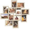 SONGMICS - Marcos de pared (12 marcos para fotos, 10 x 15 cm, Galería de fotos de pared, multi-marcos, decoración de pared, color beige natural RPF022N01