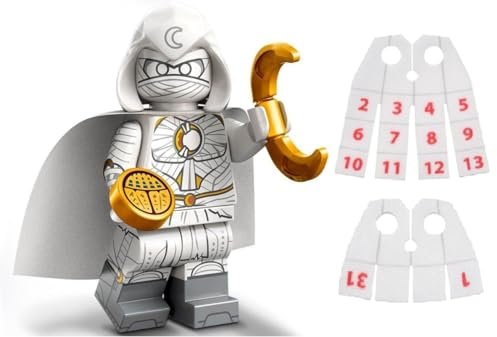 LEGO Marvel Serie 2 Minifigur: Mond Ritter Minifigur mit LEGO Kalender Man Capes - Superhelden 71039