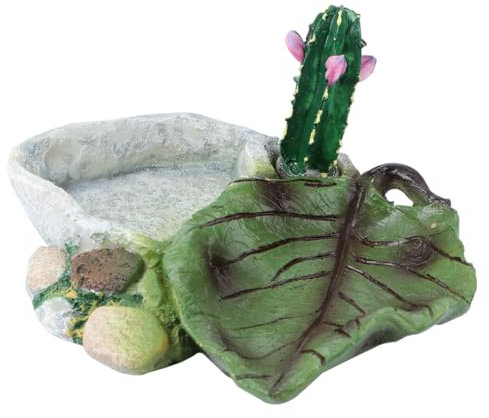 DOITOOL 1 Stück Futternapf Für Reptilien Schildkröten Und Eidechsen Trinknapf Aus Strapazierfähigem Material Geeignet Für Trockenfutter Snacks Und Feuchtfutter Einfach Zu Reinigen Verwende