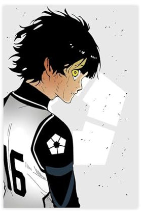puyoo Blue Lock Meguru Bachira Anime-Poster, Leinwandposter, Wandkunst, Dekordruck, Bild Gemälde für Wohnzimmer, Schlafzimmer, Dekoration, ungerahmt, 30 x 45 cm