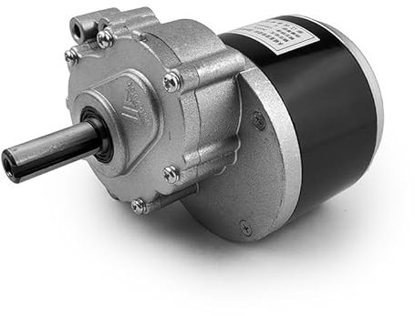 L-faster Gebürsteter Getriebemotor für Elektrokinderwagen, 24 V und 350 W, mit Getriebe, Lange Achse, 120 U/min und 75 U/min, für Elektrofahrrad für Rollstuhl (75 RPM)